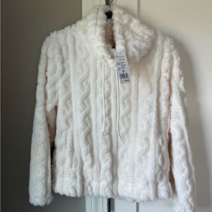 Elegant Cream Teddy Jacket